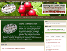 Tablet Screenshot of konacoffeefarmers.org